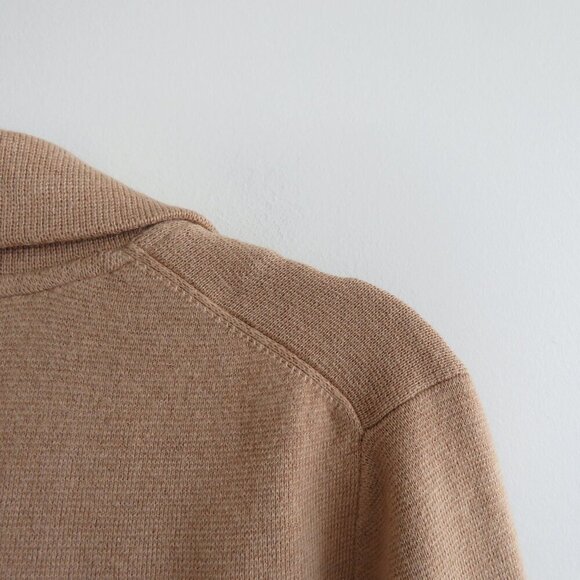 J. CREW Cecile Relaxed Knit Sweater Blazer One-Button in Camel Preppy Size XXS - Picture 13 of 14